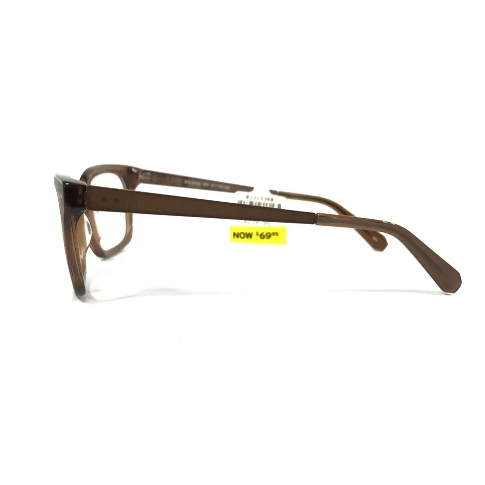 Blue Moon BM 6008 BR Eyeglasses Frames Clear Brown Square Thick Rim 51-19-140